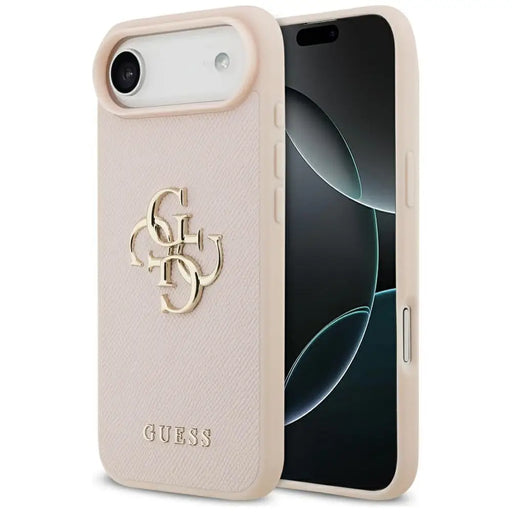 Калъф Guess Grained Big 4G & Classic Logo iPhone Air - розов
