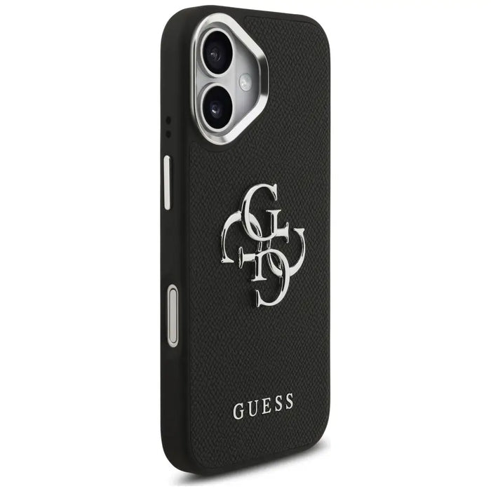 Калъф Guess Grained Big 4G Classic Logo за iPhone 17 - черен