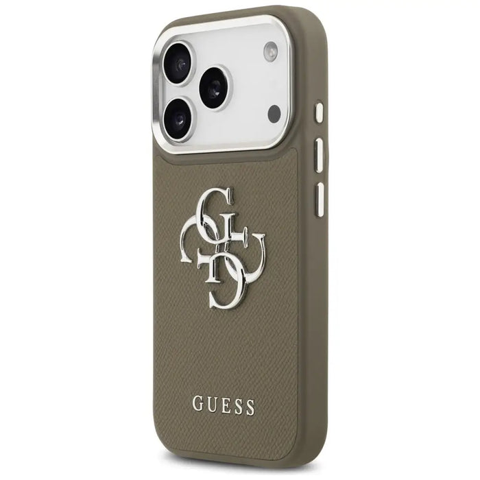 Калъф Guess Grained Big 4G Classic Logo за iPhone 17 Pro