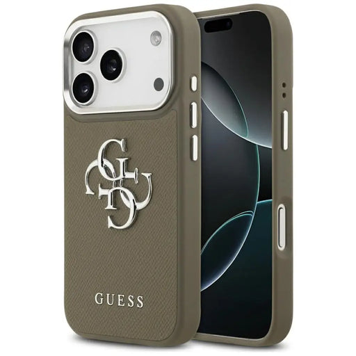 Калъф Guess Grained Big 4G Classic Logo за iPhone 17 Pro