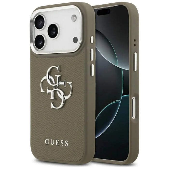 Калъф Guess Grained Big 4G Classic Logo за iPhone 17 Pro
