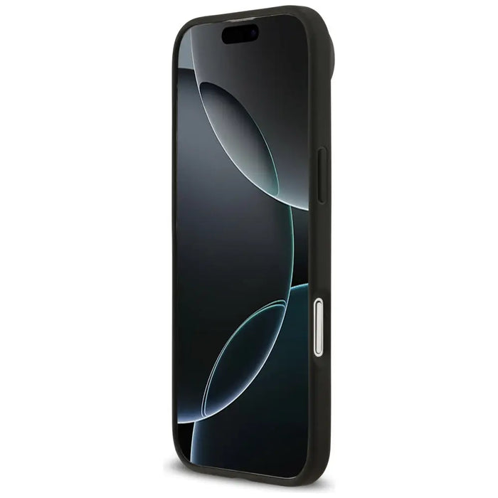 Калъф Guess Grained Flowers Classic Logo MagSafe за iPhone