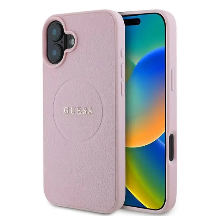 Калъф Guess Grained Gold Ring MagSafe за iPhone 16 Plus