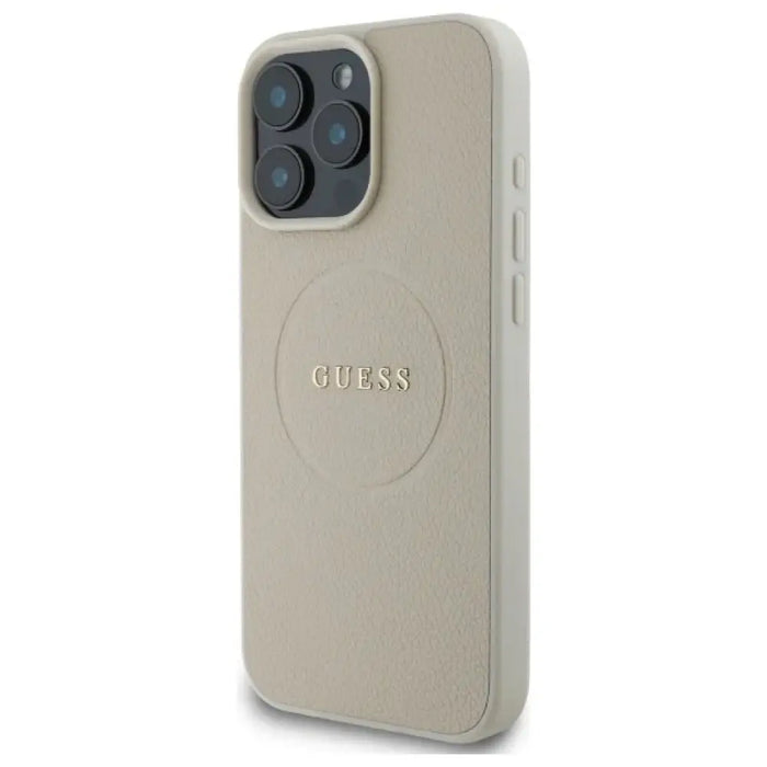 Калъф Guess Grained Gold Ring MagSafe за iPhone 16 Pro Max