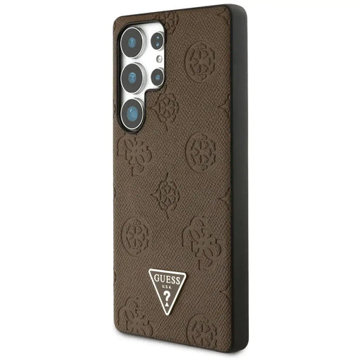 Калъф Guess Grained Hot Stamp Peony Pattern Triangle Logo