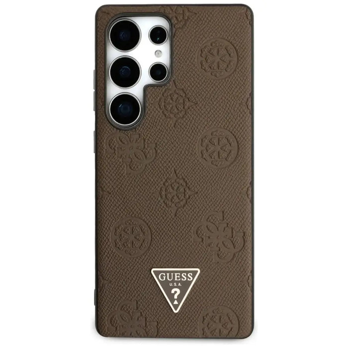 Калъф Guess Grained Hot Stamp Peony Pattern Triangle Logo