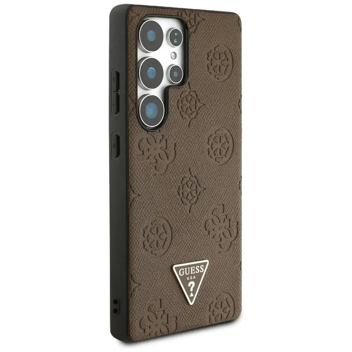 Калъф Guess Grained Hot Stamp Peony Pattern Triangle Logo