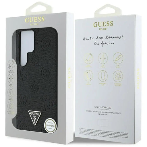 Калъф Guess Grained Hot Stamp Peony Pattern Triangle Logo