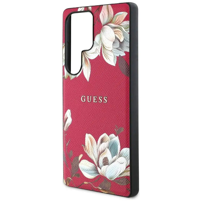 Калъф Guess Grained Printed Flower Pattern MagSafe Case