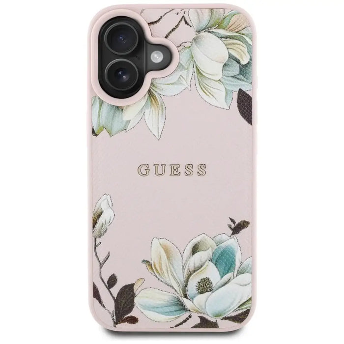 Калъф Guess Grained Printed Flower Pattern MagSafe iPhone