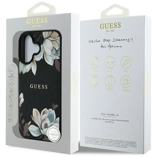Калъф Guess Grained Printed Flower Pattern MagSafe