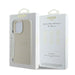 Калъф Guess Grained Ring MagSafe за iPhone 16 Pro - бежов