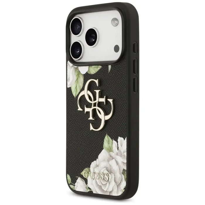 Калъф Guess Grained Roses & Big 4G Logo за iPhone 17 Pro