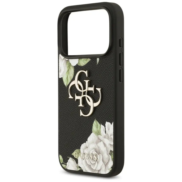 Калъф Guess Grained Roses & Big 4G Logo за iPhone 17 Pro