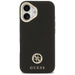 Калъф Guess Grained Strass Logo MagSafe за iPhone 17 - черен