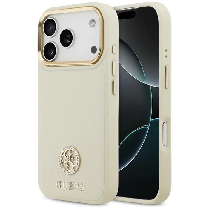 Калъф Guess Grained Strass Logo MagSafe за iPhone 17 Pro