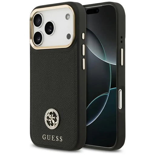 Калъф Guess Grained Strass Logo MagSafe за iPhone 17 Pro