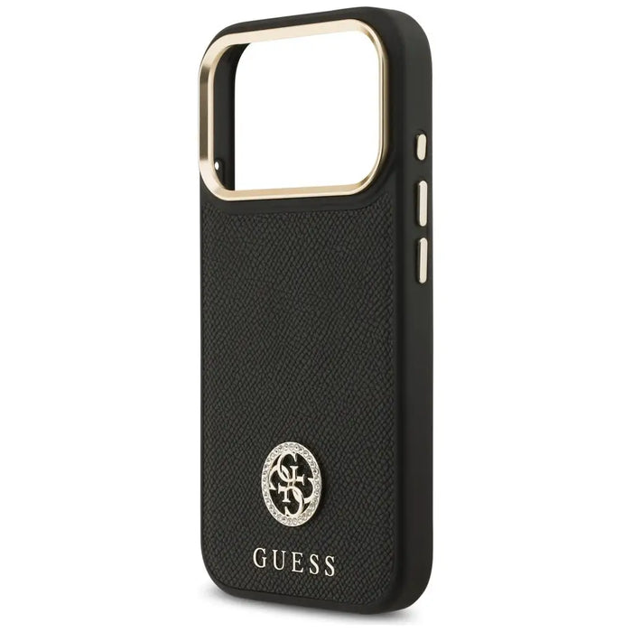 Калъф Guess Grained Strass Logo MagSafe за iPhone 17 Pro