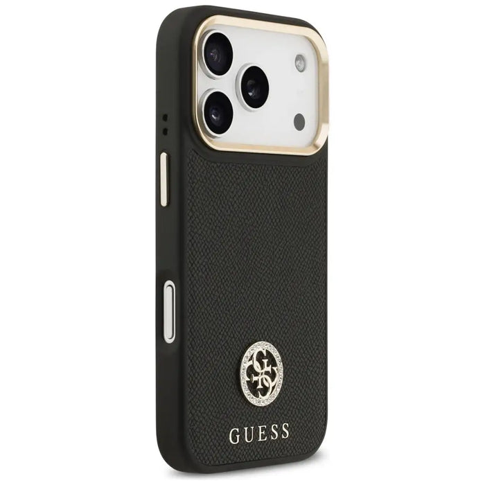Калъф Guess Grained Strass Logo MagSafe за iPhone 17 Pro