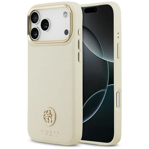 Калъф Guess Grained Strass Logo MagSafe за iPhone 17 Pro