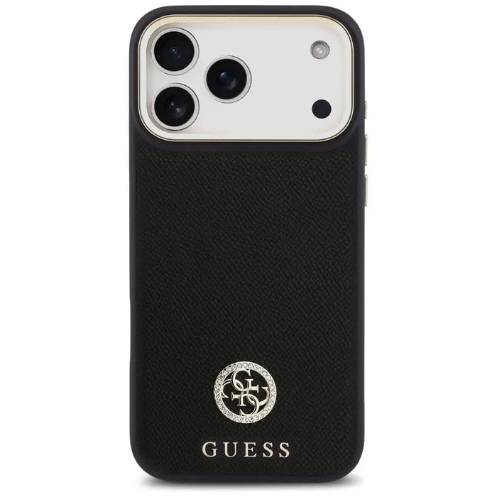 Калъф Guess Grained Strass Logo MagSafe за iPhone 17 Pro