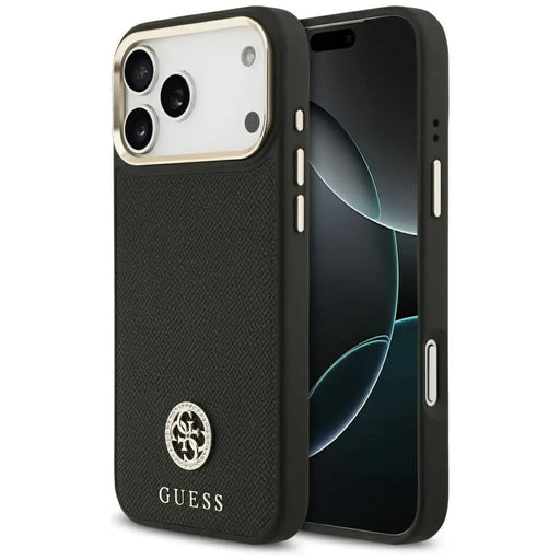 Калъф Guess Grained Strass Logo MagSafe за iPhone 17 Pro