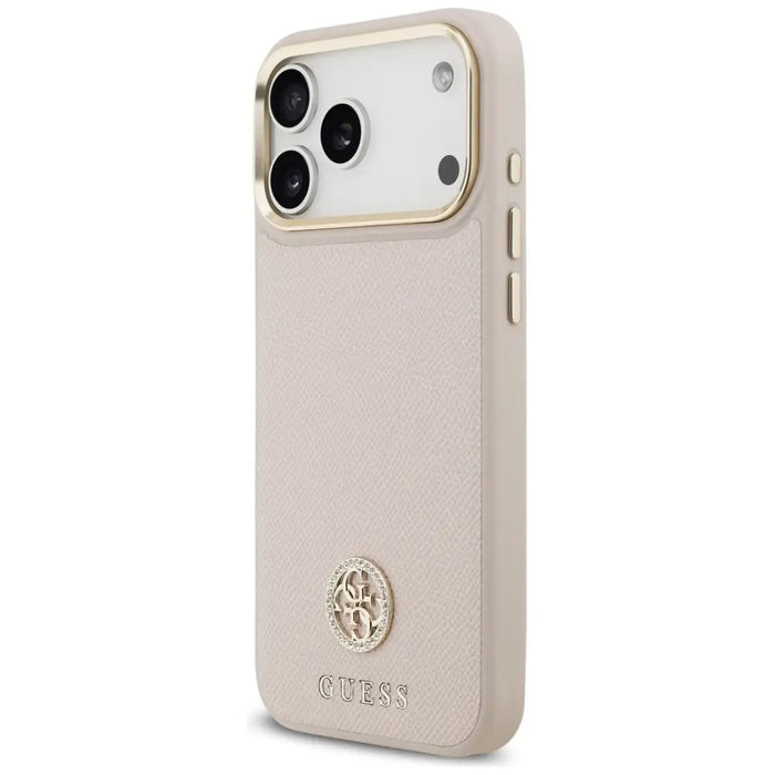 Калъф Guess Grained Strass Logo MagSafe за iPhone 17 Pro