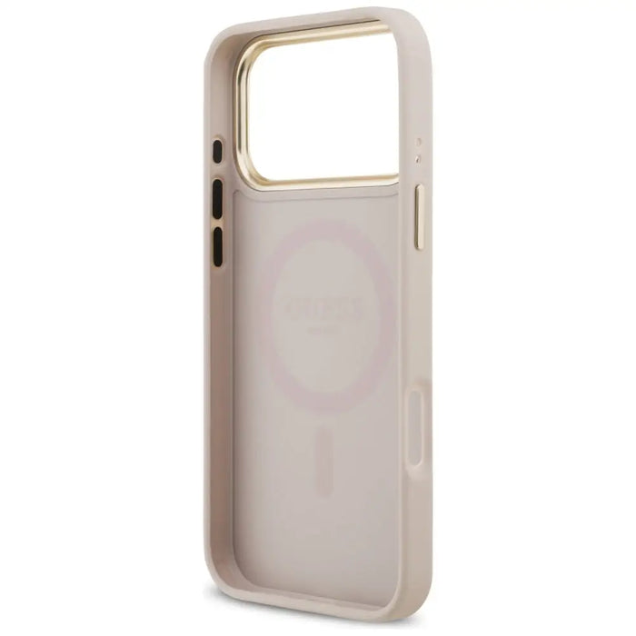 Калъф Guess Grained Strass Logo MagSafe за iPhone 17 Pro