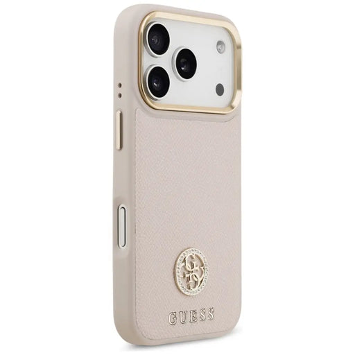 Калъф Guess Grained Strass Logo MagSafe за iPhone 17 Pro
