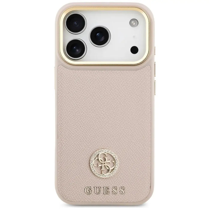 Калъф Guess Grained Strass Logo MagSafe за iPhone 17 Pro