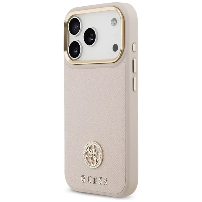 Калъф Guess Grained Strass Logo MagSafe за iPhone 17 Pro