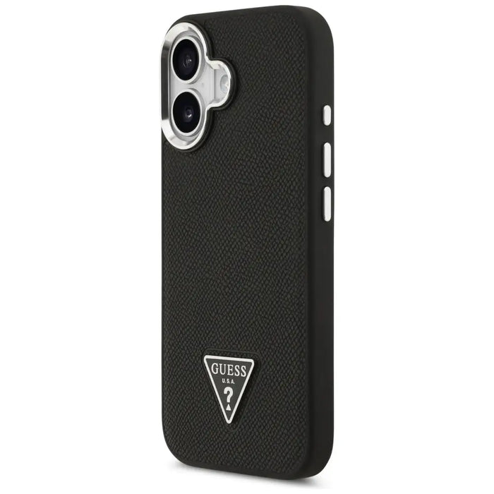 Калъф Guess Grained Triangle Logo MagSafe за iPhone 17