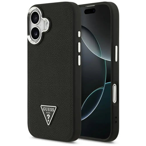 Калъф Guess Grained Triangle Logo MagSafe за iPhone 17