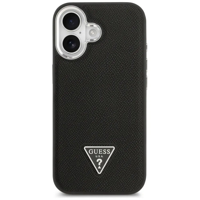 Калъф Guess Grained Triangle Logo MagSafe за iPhone 17