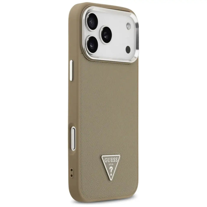Калъф Guess Grained Triangle Logo MagSafe за iPhone 17 Pro