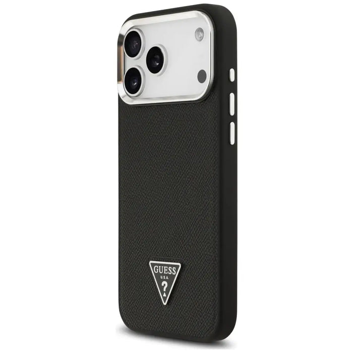 Калъф Guess Grained Triangle Logo MagSafe за iPhone 17 Pro