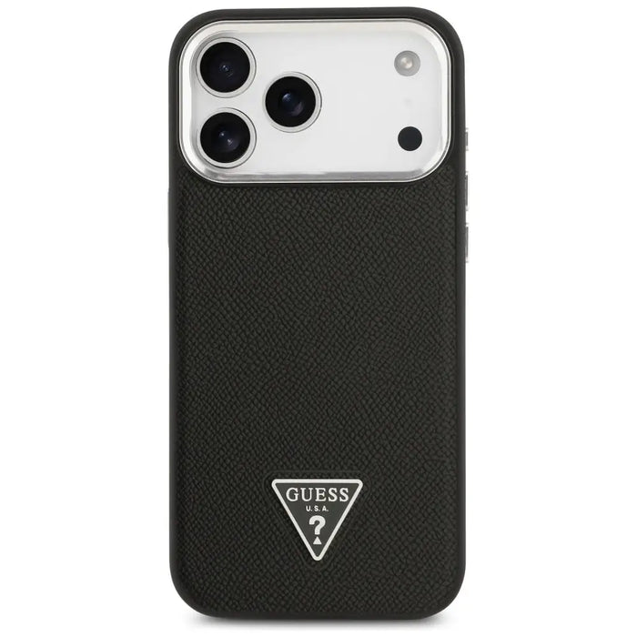 Калъф Guess Grained Triangle Logo MagSafe за iPhone 17 Pro