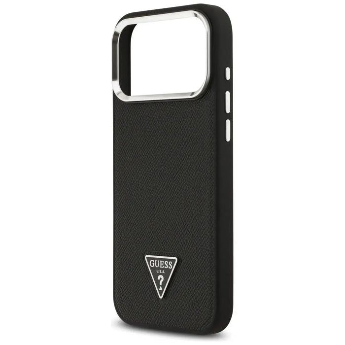 Калъф Guess Grained Triangle Logo MagSafe за iPhone 17 Pro