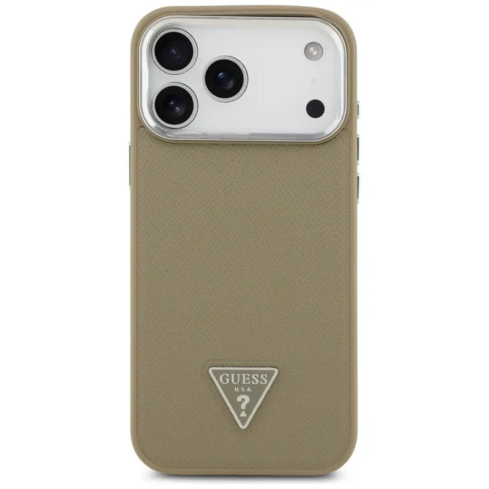 Калъф Guess Grained Triangle Logo MagSafe за iPhone 17 Pro