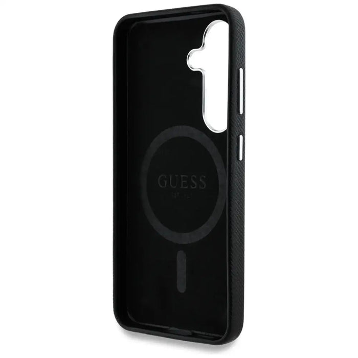 Калъф Guess Grained Triangle Logo MagSafe за Samsung Galaxy