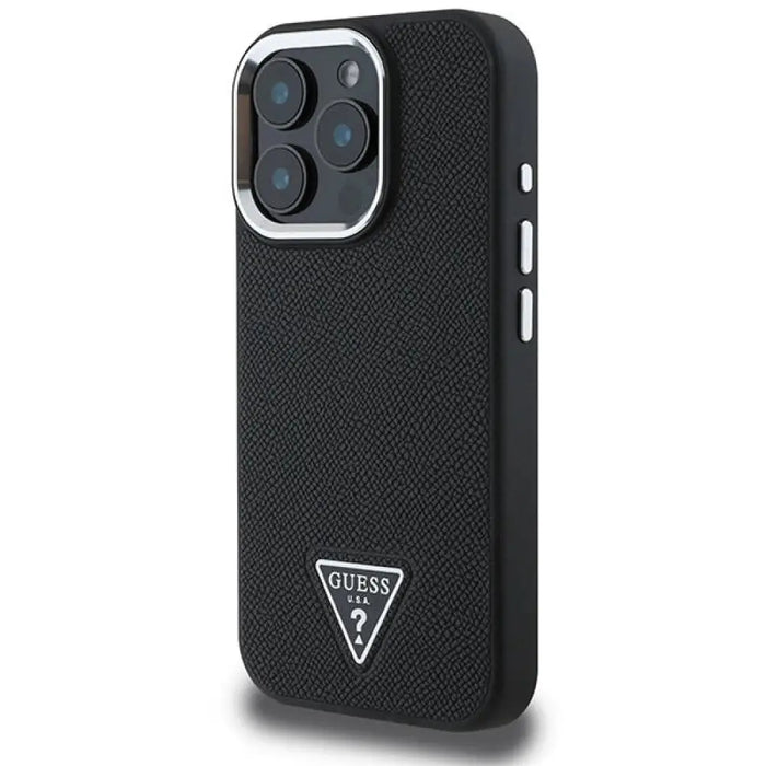 Калъф Guess Grained Triangle MagSafe за iPhone 16 Pro
