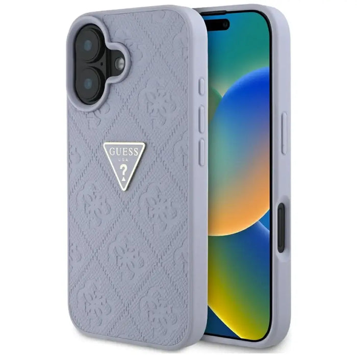 Калъф Guess Hot Stamp 4G Pattern Triangle Metal Logo iPhone