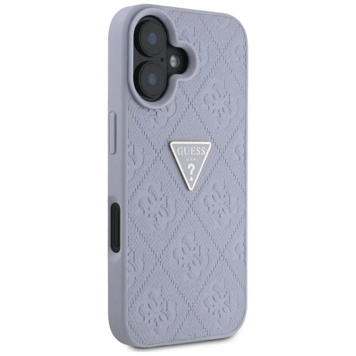 Калъф Guess Hot Stamp 4G Pattern Triangle Metal Logo iPhone