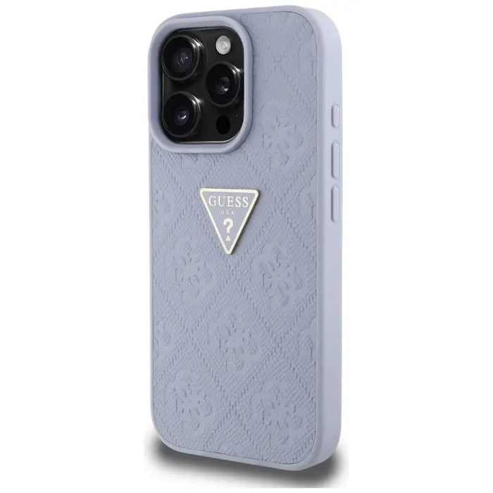 Калъф Guess Hot Stamp 4G Pattern Triangle Metal Logo iPhone