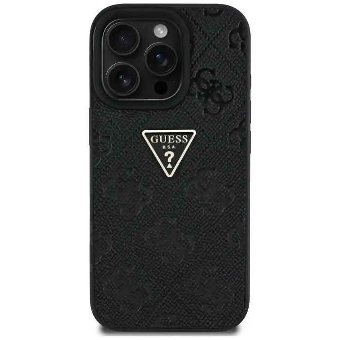 Калъф Guess Hot Stamp 4G Pattern Triangle Metal Logo iPhone