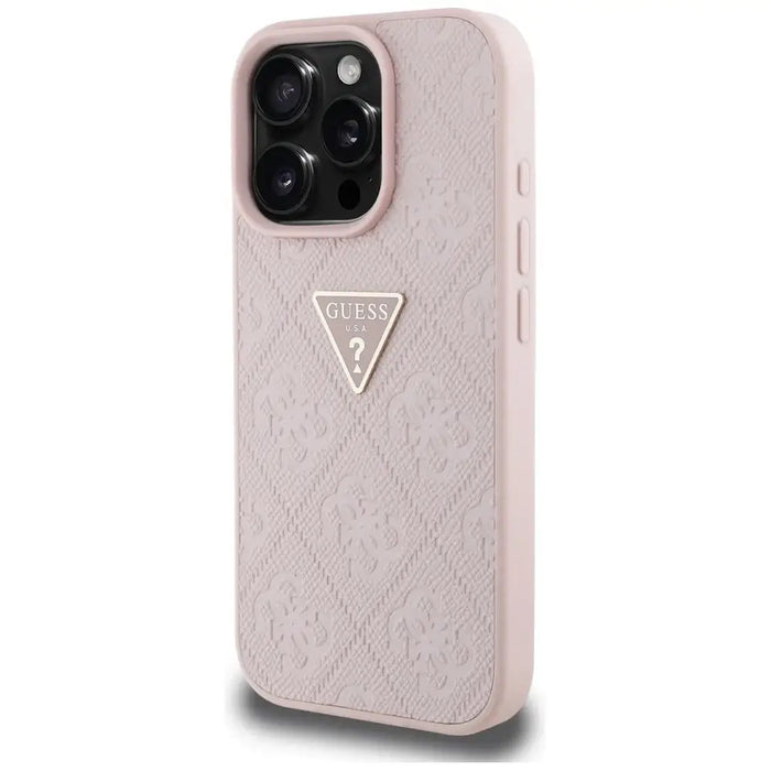 Калъф Guess Hot Stamp 4G Pattern Triangle Metal Logo iPhone