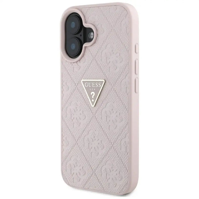 Калъф Guess Hot Stamp 4G Pattern Triangle Metal Logo iPhone