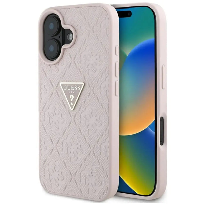 Калъф Guess Hot Stamp 4G Pattern Triangle Metal Logo iPhone