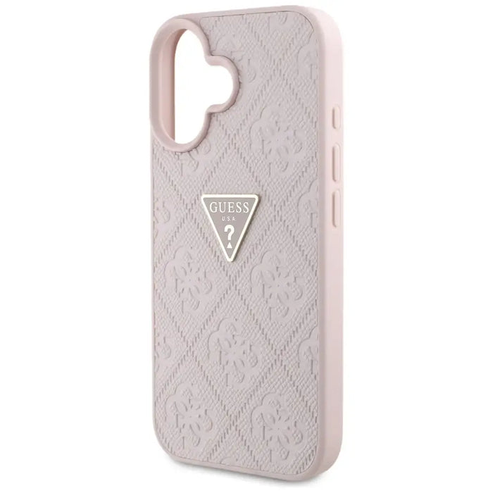 Калъф Guess Hot Stamp 4G Pattern Triangle Metal Logo iPhone