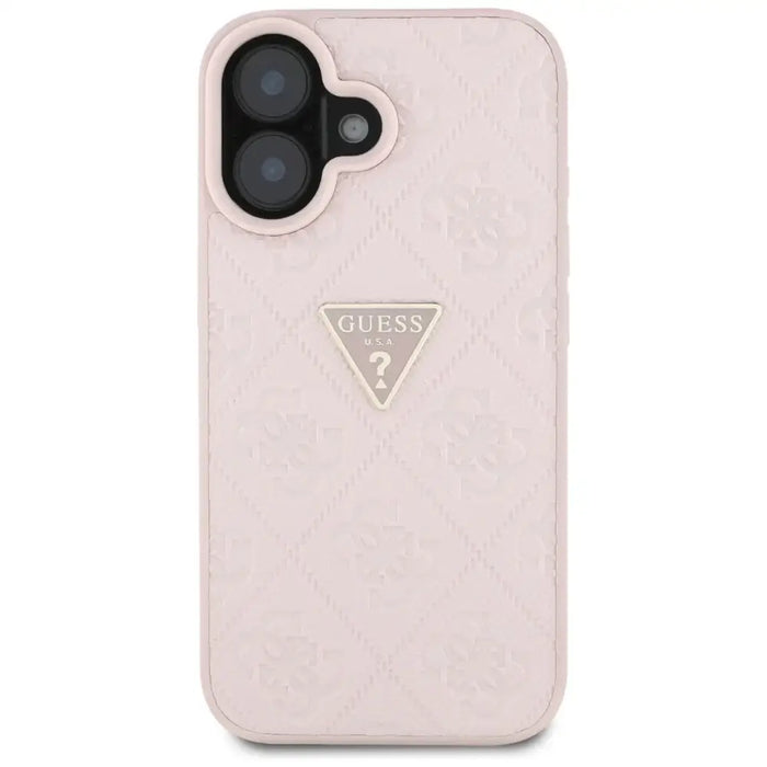 Калъф Guess Hot Stamp 4G Pattern Triangle Metal Logo iPhone